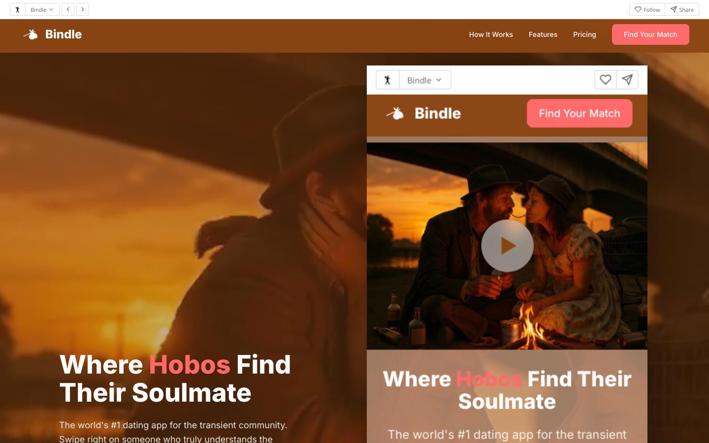 Bindle - Where Hobos Find Their Soulmate