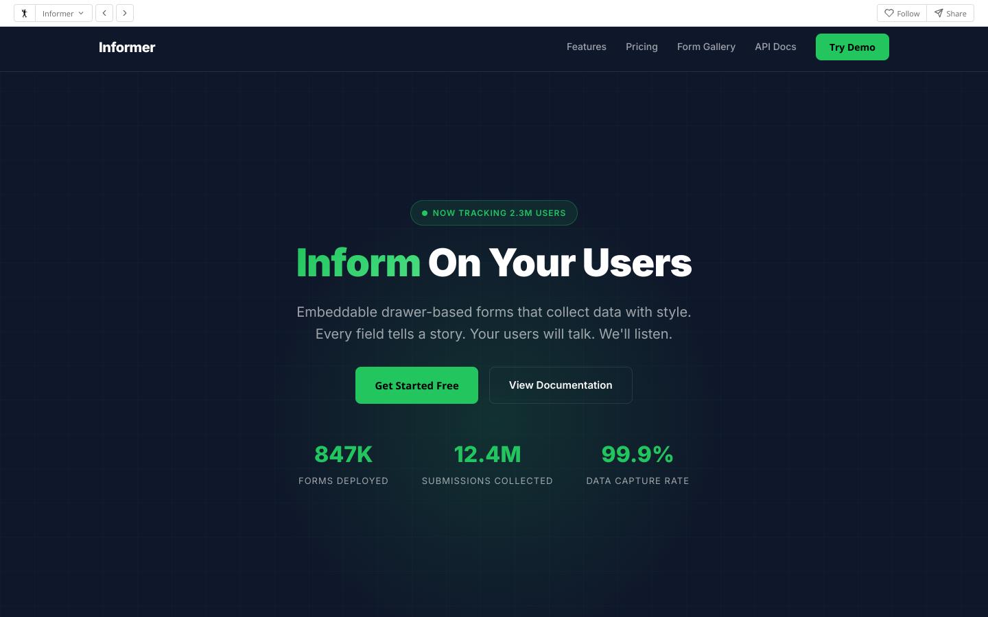Informer Graphics Informer - Embeddable Forms That Keep You Informed
